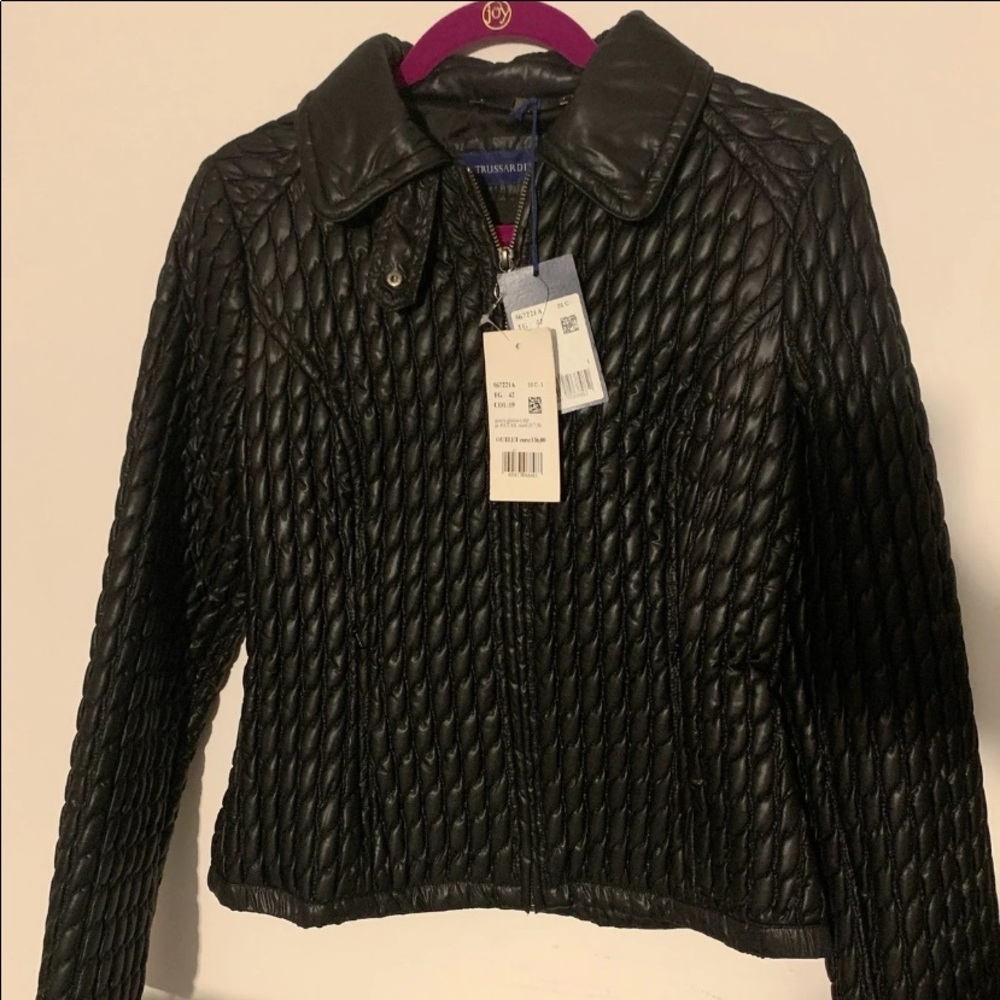 Womens Trussardi fall jacket-black